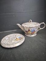 Crown Corona Enland Teapot and Stand - 3