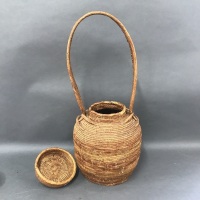 Vintage Buka Basket with Long Handle - 3