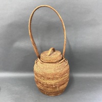 Vintage Buka Basket with Long Handle - 4