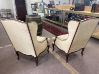 Pair Edwardian Style Arm Chairs - 3