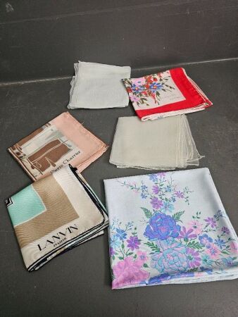 6 Silk Scarves Made in France & Switzerland