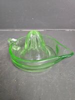 Large Uranium Glass Lemon Juicer - 2