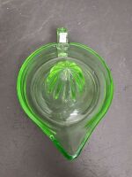 Large Uranium Glass Lemon Juicer - 4