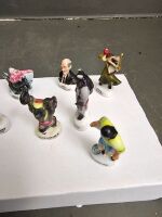 11 x FEVES - Mini Ceramic Figurines used for decoration - 3