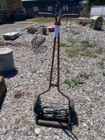 Vintage Blue Ribbon Hand Push Mower