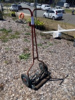 Vintage Blue Ribbon Hand Push Mower - 2