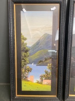 Two Ebony Framed T Ray 1940s Artworks - 2