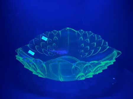 Large Uranium Glass Bowl