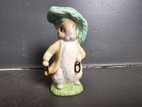 Beswick Ware Beatrix Potter Benjamin Bunny Special Edition Gold Figurine - 2