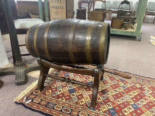 Wine Barrel on Stand