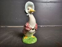 Beswick Ware Beatrix Potter Jemima Puddle - Duck Special Edition Gold Figurine