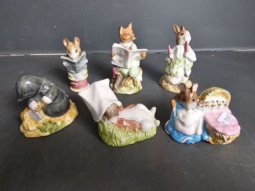 6 Beatrix Potter Royal Albert Figurines