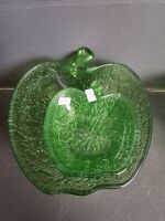 Selection Green Glass Bowls & Brown Glass - 3