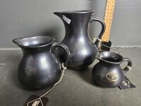 Prinknash Pottery 3 Piece Jug Set - England