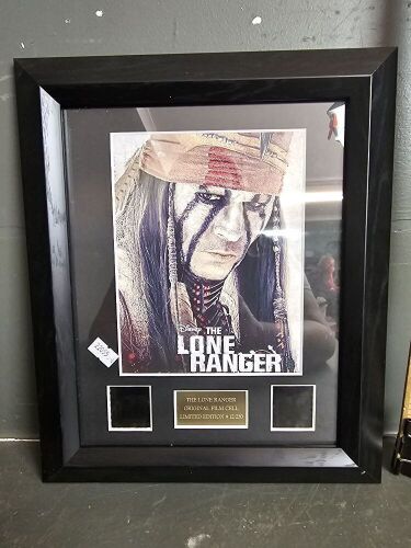 The Lone Ranger Johnny Depp Framed Film Cells 12/250