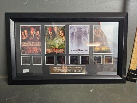 Pirates of the Caribbean Framed Film Cells 4 Movies