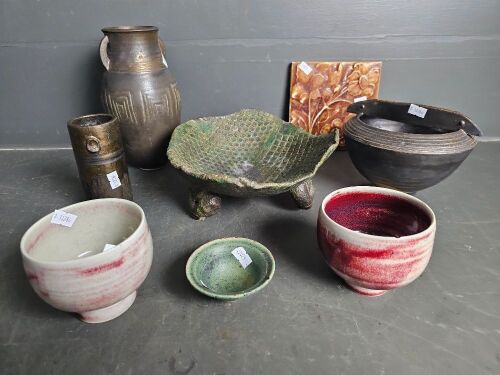 Selection of Pottery Serving Dishes and Jugs