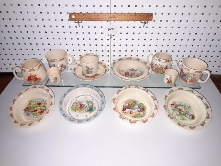 Selection of Vintage Royal Doulton Bunnykins. Childrens Items