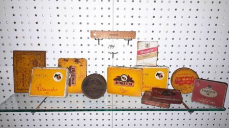 Selection of Vintage Cigarette, Cigar Tins