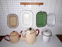 Selection of Retro Enamel Ware