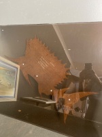 Wooden Marlin Mounted on Perspex - 3