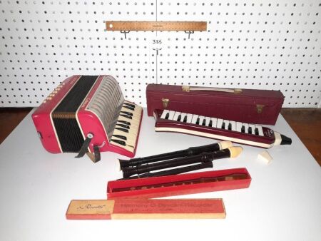 Selection of Vintage Musical Instruments. Complete and Working. Original Packaging