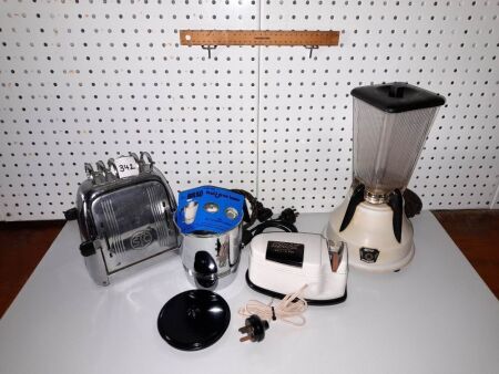 Vintage 'Semak' Vitamizer, STC Toaster / Cord Semax Knife Sharpener. New Birko Warmer / Cord