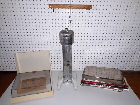 Vintage Hamilton USA Milkshake Maker / Embossed 'Nestles'. Pair Vintage Scales