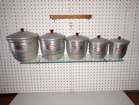 Set of Vintage Kitchen Cannisters