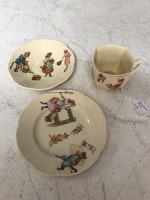 Unusual Victorian Royal Doulton Trio