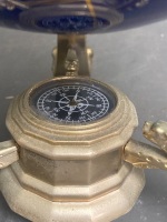 Brass and Gemstone World Globe / Compass - 3