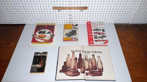 Selection of Bottle, Toys, and Collectible Cars, Reference Books