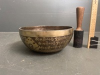 Singing Bowl w. Mallet from Thailand - 2