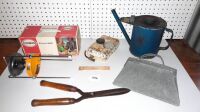 Mancave Selection, N.O.S Primus Stove / Original Box , Handmade Dustpan, Oil Powder, Mini Straps, Tank