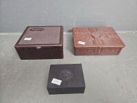 3 Bakelite Cigar and Cigarette Boxes - 5