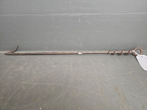 Hand Forged Iron Poker or Gaff