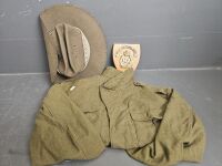 Slouch Hat, Army Jacket and Officer Cadet Plaque