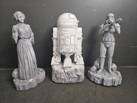 Three Star Wars Garden Ornaments