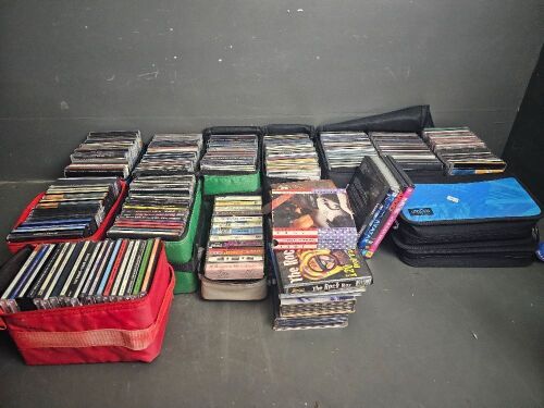 Large Lot of DVDs and CDs