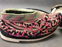 Pairs of Antique, Intricately Embroidered, Chinese Bound-Feet Lotus Shoes & Night Slippers - 7