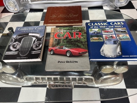 4x Collector Car Coffee Table Books (3x hardcover, 1 softcover)