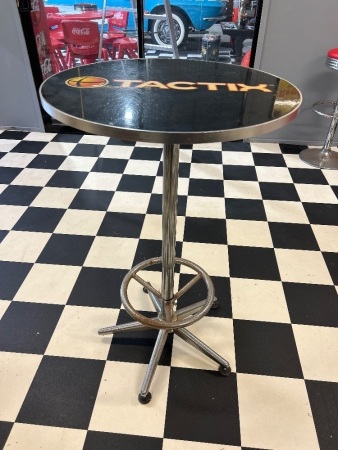 Retro Chrome Tactix Bar Table - for restoration