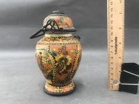 Small Hand Painted Chinese Opium Jar - 2