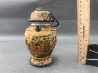 Small Hand Painted Chinese Opium Jar - 3