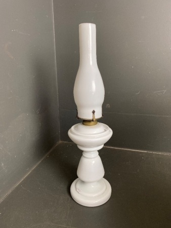 Milk Glass Kerosene Lantern