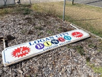 Large Hanging Logan City BINGO Metal Sign - 2