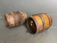 2 Oak Wine / Spirit Barrels Display Only - 2