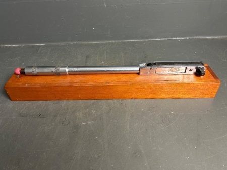 Vintage Britool EVT1200A Torque Wrench in Wooden Box