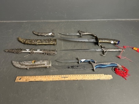 Selection of Decorative Sheathed Daggers