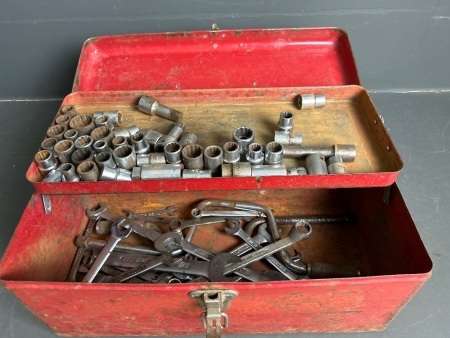 Sidchrome Tool Box with Approx. 40 Sockets and Spanners